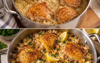 Poulet et riz en une seule cocotte